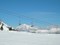 En arrière-plan, le Mont Blanc