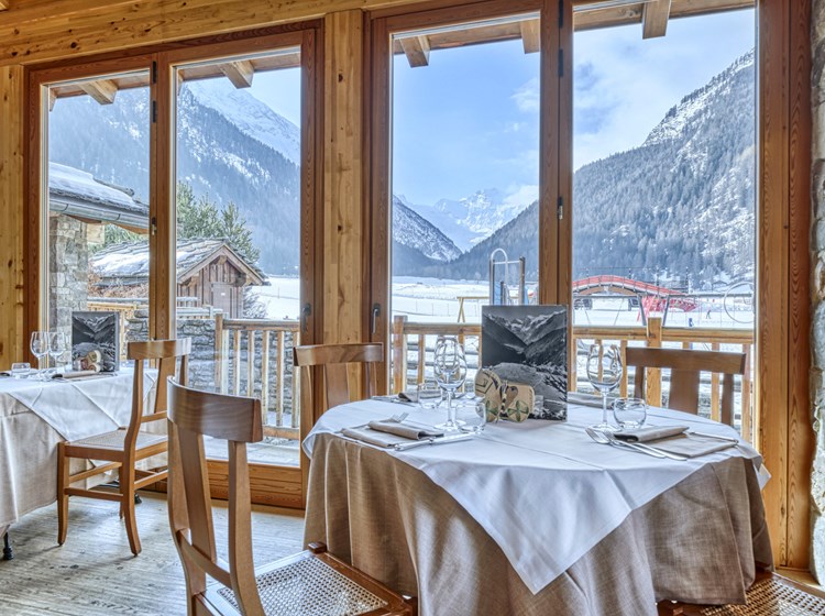 View from the restaurant hall