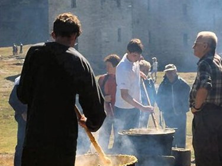 Cuisson de la Polenta