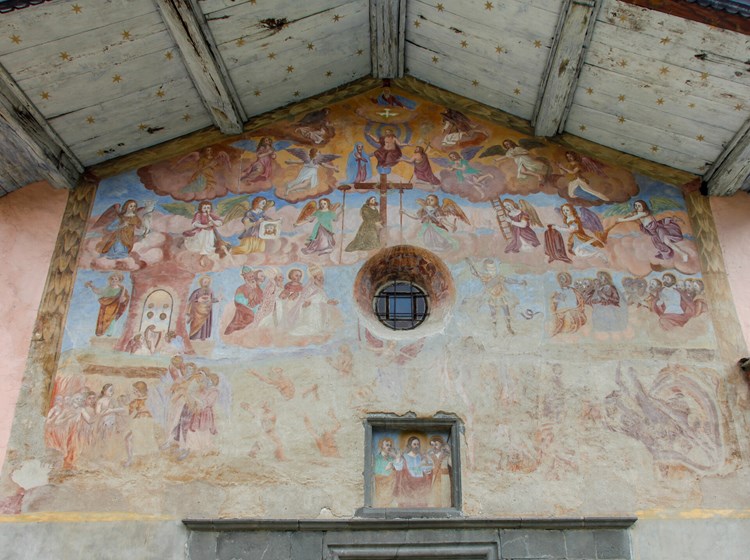 Fresco on the main facade