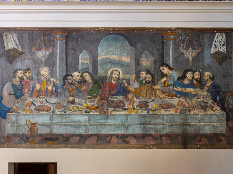 Détail de la fresque