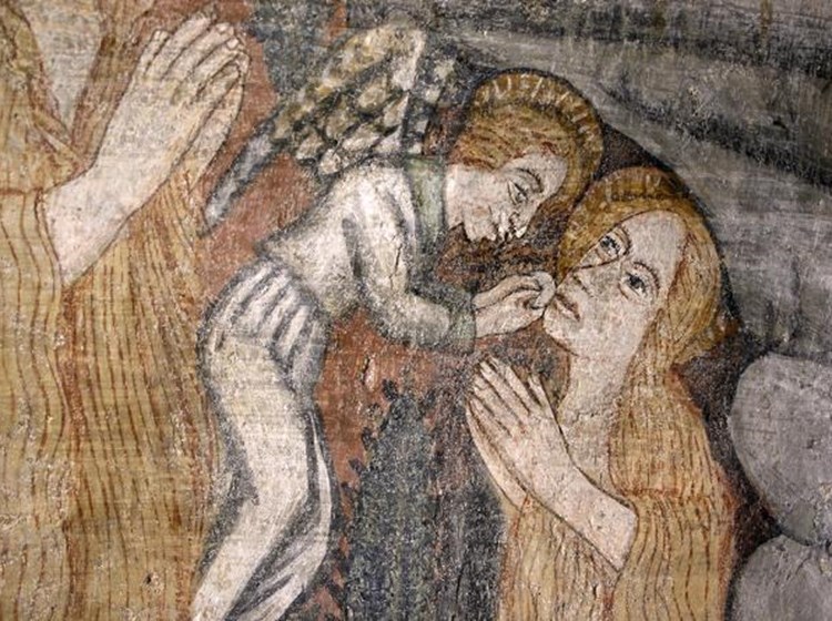 dettaglio di affresco - Gressan