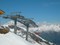 En arrière plan, Le Mont Blanc