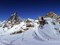 Panorama Cervino e piste di sci
