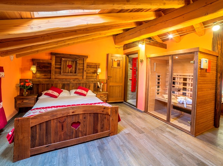 camera con sauna due posti