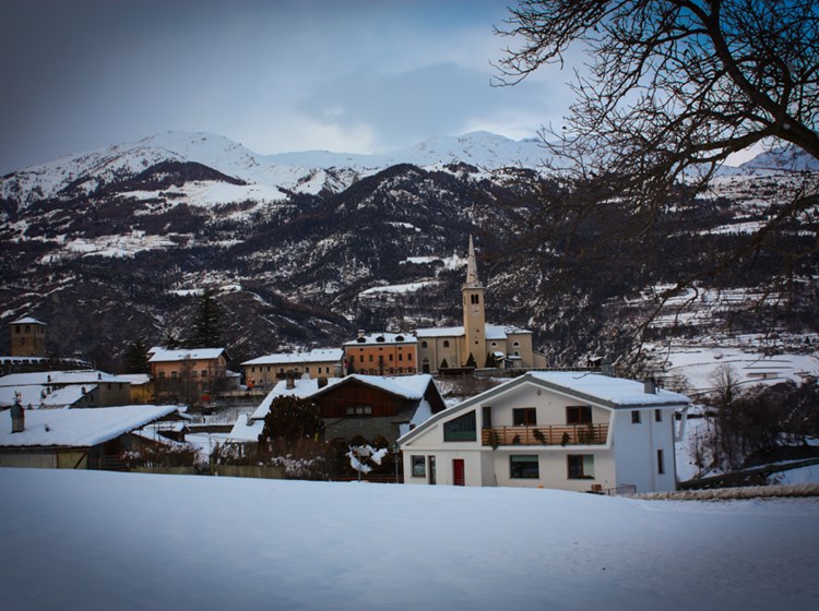 veduta esterna invernale