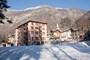 The hotel restaurant Moderno in winter