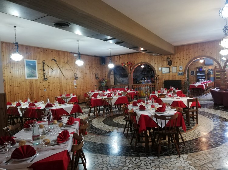 La sala del ristorante