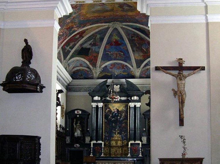 Internal view of Bosses church