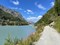 The lake and the Beauregard dam