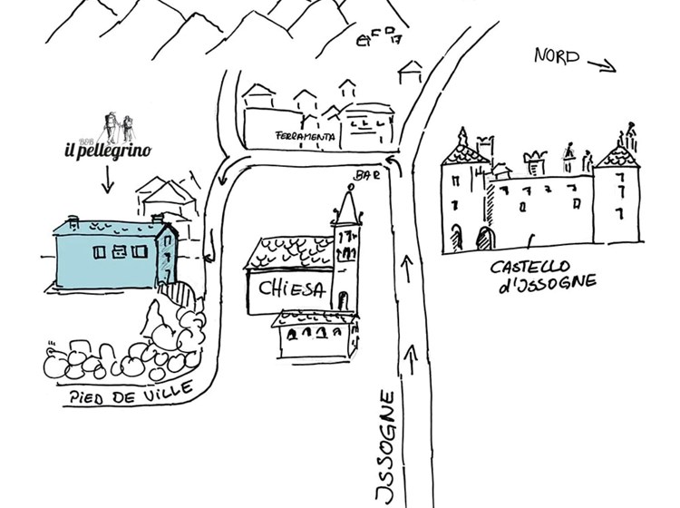 B&B Il Pellegrino - map